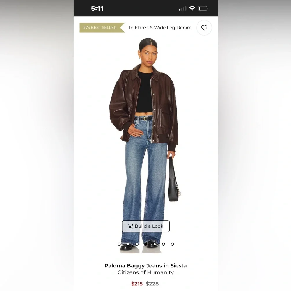 COH paloma wide leg Blue Jeans - Picture 3 of 15